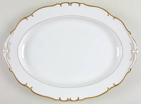 Gold Sharon 16" Oval Serving Platter