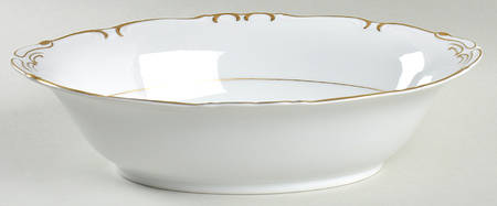 Gold Sharon 10" Oval Vegetable Bowl
