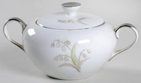 Lillies Sugar Bowl & Lid