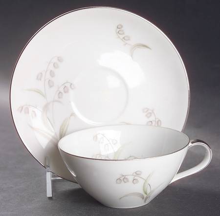 Lillies Flat Cup & Saucer Set by James Chatelaine