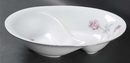 Rapture 10" Oval Divided Vegetable Bowl