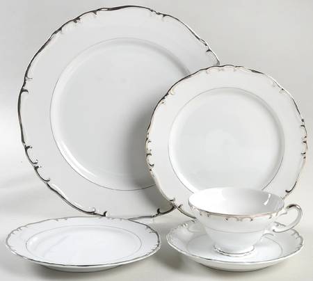Silver Sharon 5 Piece Place Setting
