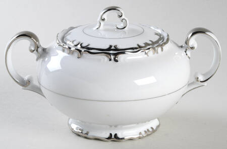 Silver Sharon Sugar Bowl & Lid
