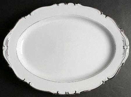 Silver Sharon 16" Oval Serving Platter