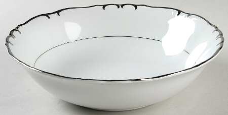 Silver Sharon 9" Round Vegetable Bowl