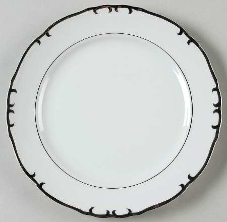 Silver Sharon Salad Plate by James Chatelaine