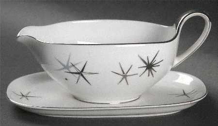 Starlight Gravy Boat with Attached Underplate