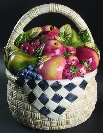 Harvest Fair Figural Cookie Jar & Lid