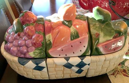 Harvest Fair Figural Canister - Set of 3