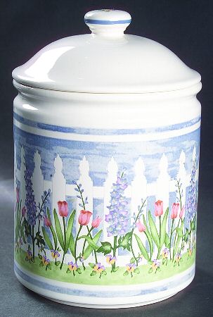 Delphinium Large Canister & Lid