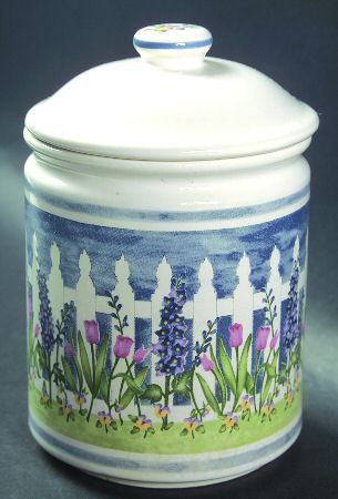 Delphinium Small Canister & Lid
