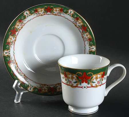 Elegance Footed Cup & Saucer Set