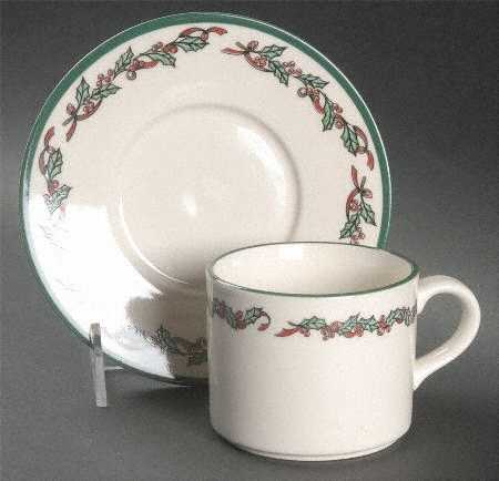 Waiting For Santa Flat Cup & Saucer Set
