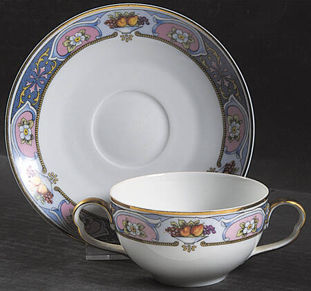 Clementine Flat Bouillon Cup & Saucer