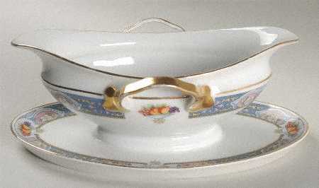 Clementine Gravy Boat with Attached Underplate