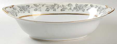 Minuit Rose 10" Oval Vegetable Bowl by Citadel