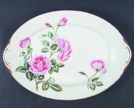Provence Rose 12" Oval Serving Platter