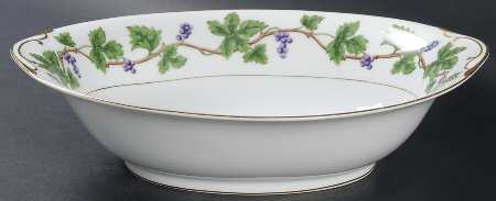 Vineyard 10" Oval Vegetable Bowl