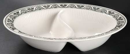 Hamilton 11" Oval Divided Vegetable Bowl