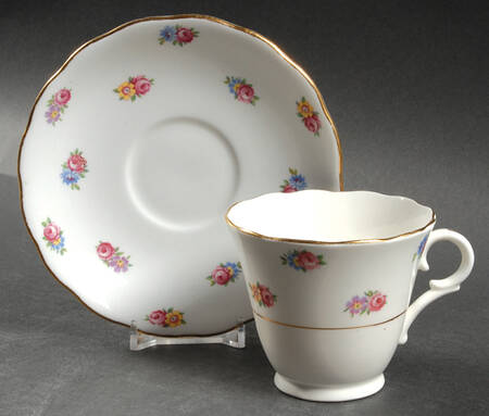 6453 Footed Cup & Saucer Set