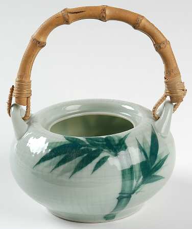 Bamboo (No Gold) Sugar Bowl No Lid by Celadon China