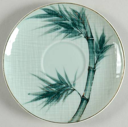 Bamboo (Gold Trim) Saucer by Celadon China