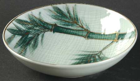 Bamboo (Gold Trim) Fruit/Dessert (Sauce) Bowl