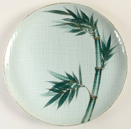 Bamboo (Gold Trim) Cake Plate