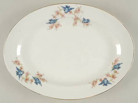 Bluebird 14" Oval Serving Platter