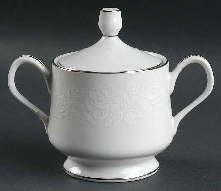 Victorian Rose Sugar Bowl & Lid