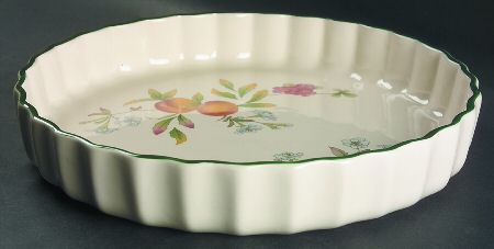 Peaches & Cream (Green Trim) 11'' Quiche