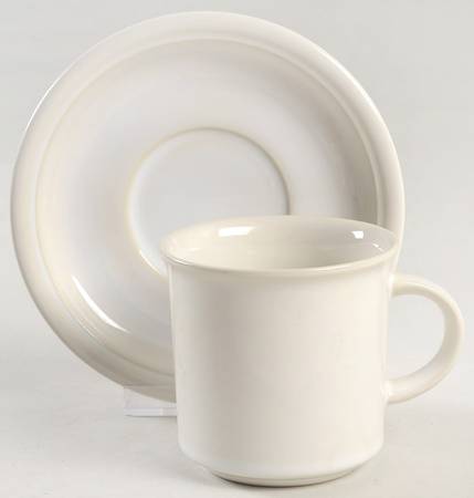Casper Flat Cup & Saucer Set by The Cellar (China)