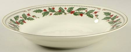 Ivory Holly (China) Rim Soup Bowl