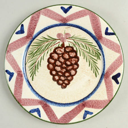 Log Cabin Christmas Dessert/Pie Plate
