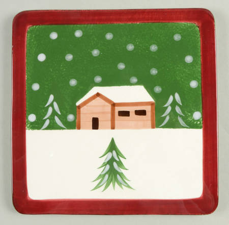 Log Cabin Christmas Cheese and Cracker Board