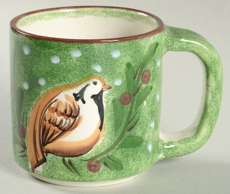Log Cabin Christmas Mug