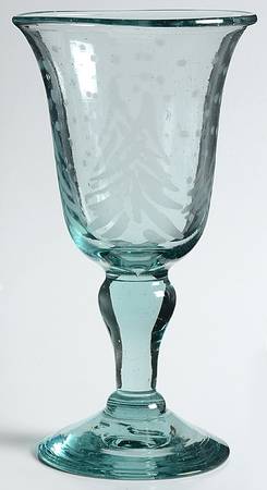 Log Cabin Christmas Glassware Goblet