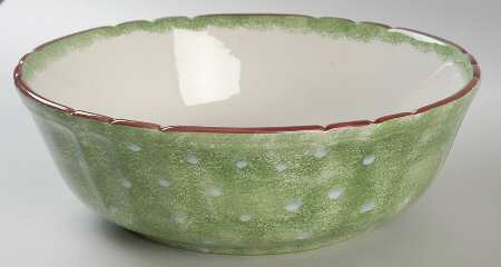 Log Cabin Christmas 9" Round Vegetable Bowl