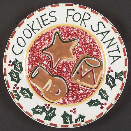 Log Cabin Christmas 8" Cookie Plate