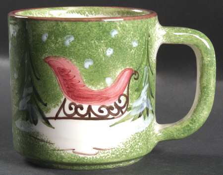 Log Cabin Christmas Mug