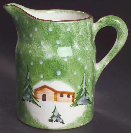 Log Cabin Christmas 56 Oz Pitcher