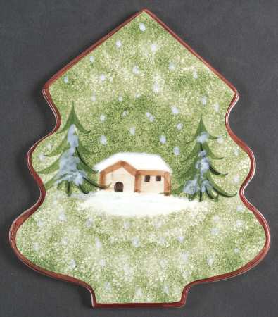 Log Cabin Christmas Trivet
