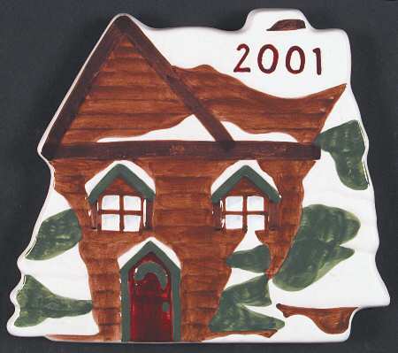 Log Cabin Christmas Trivet