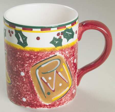 Log Cabin Christmas Mug