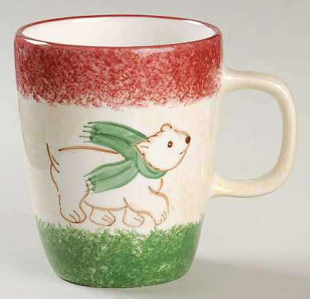 Log Cabin Christmas Accent Mug