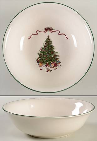 O'Tannenbaum 9" Round Vegetable Bowl