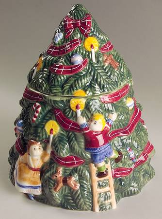 O'Tannenbaum Figural Cookie Jar & Lid