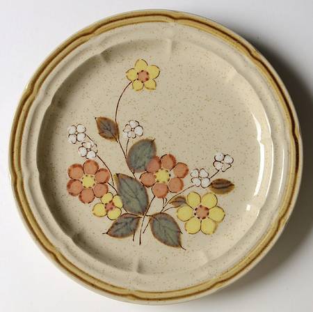 Floral Garden Salad Plate by Crown Manor