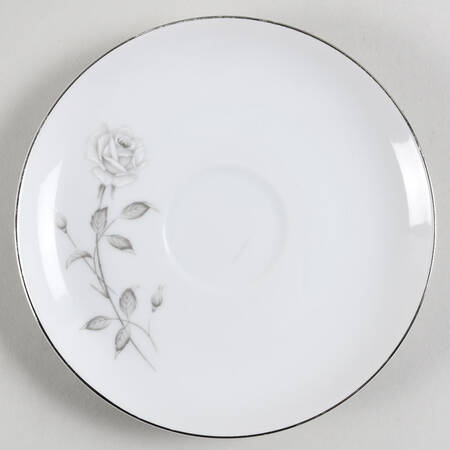 Silver Rose Saucer by Creative Manor