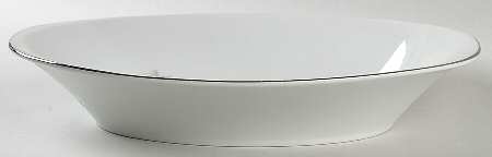 Silver Rose 10" Oval Vegetable Bowl